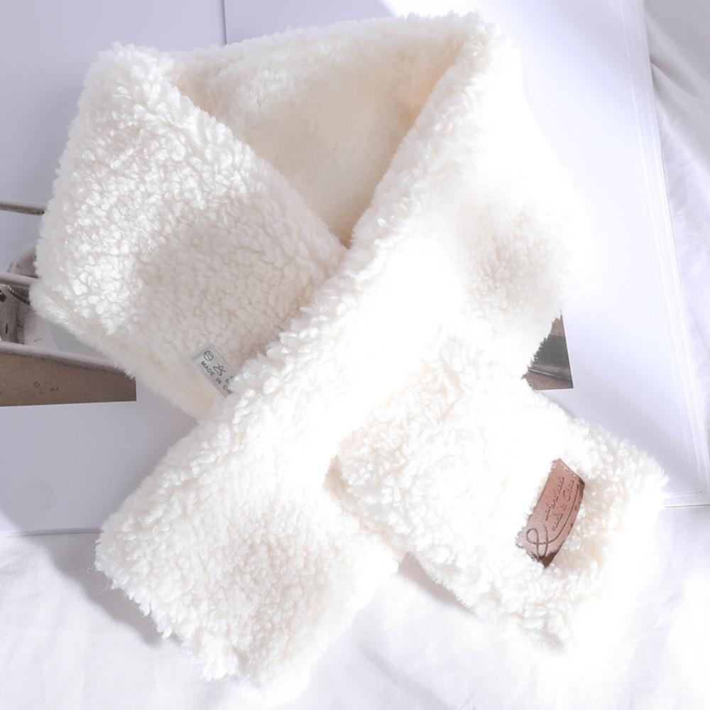 

Thicken Neck Scarf Winter Warm Neck Warmer New Cross Scarf белый