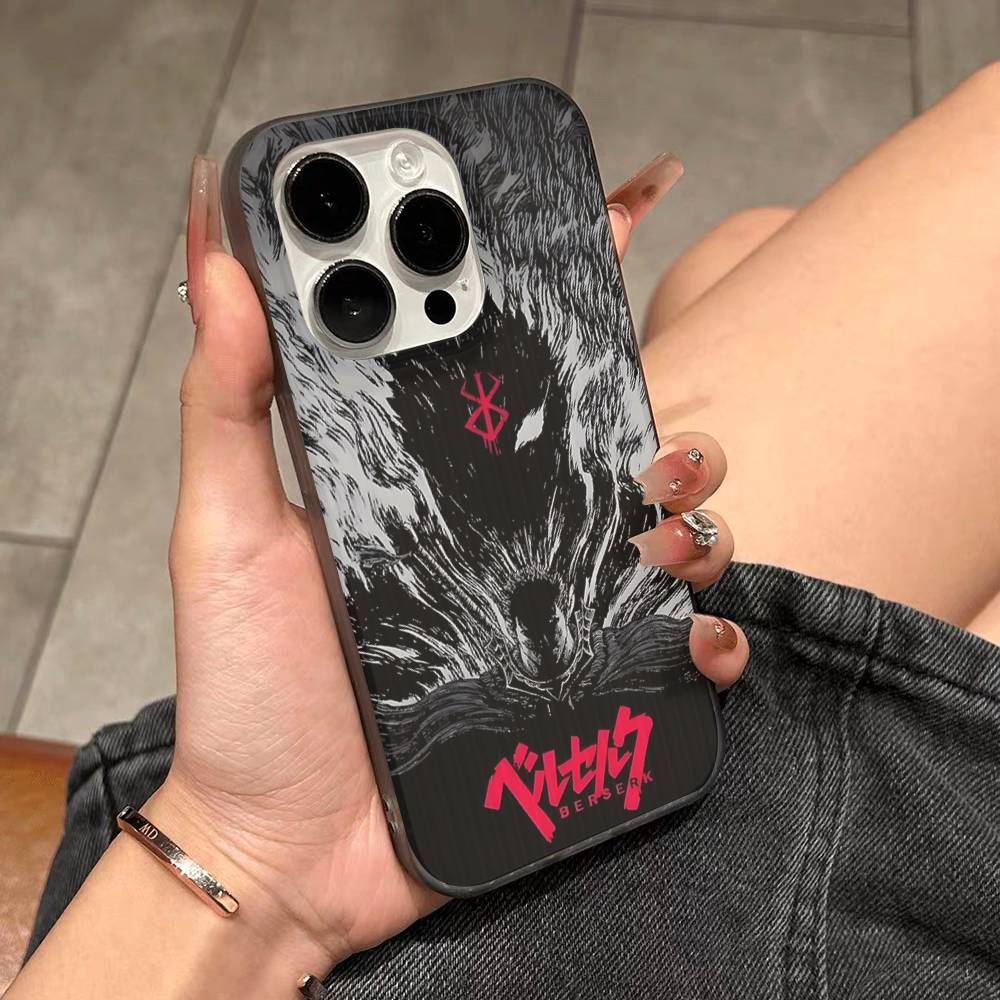 

Комикс Крутой Берсерк Для IPhone 17 16 15 14 13 12 11 Pro Max Plus Pro Прозрачная Чехол для Телефона Нескользящий Корпус iPhone 13pro max