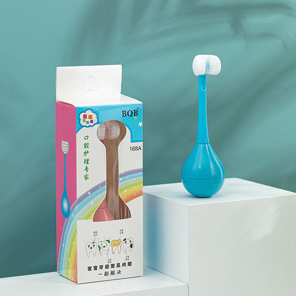 Age 2-12 Silicone Brush Oral Care Brush Three Sided Toothbrush Children's Toothbrush Tooth Brush