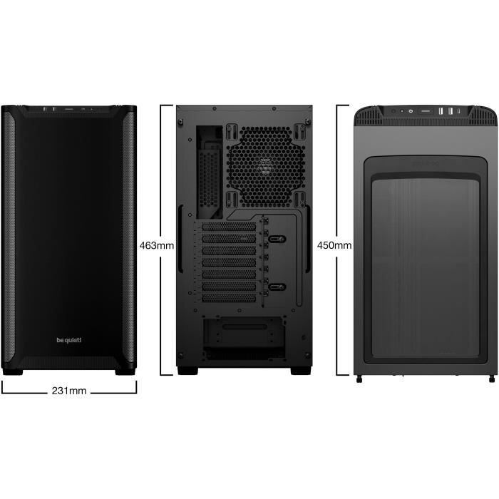 PC Case - BE QUIET! - Pure Base 501 - Mid-Tower - Mini-ITX - Gamer