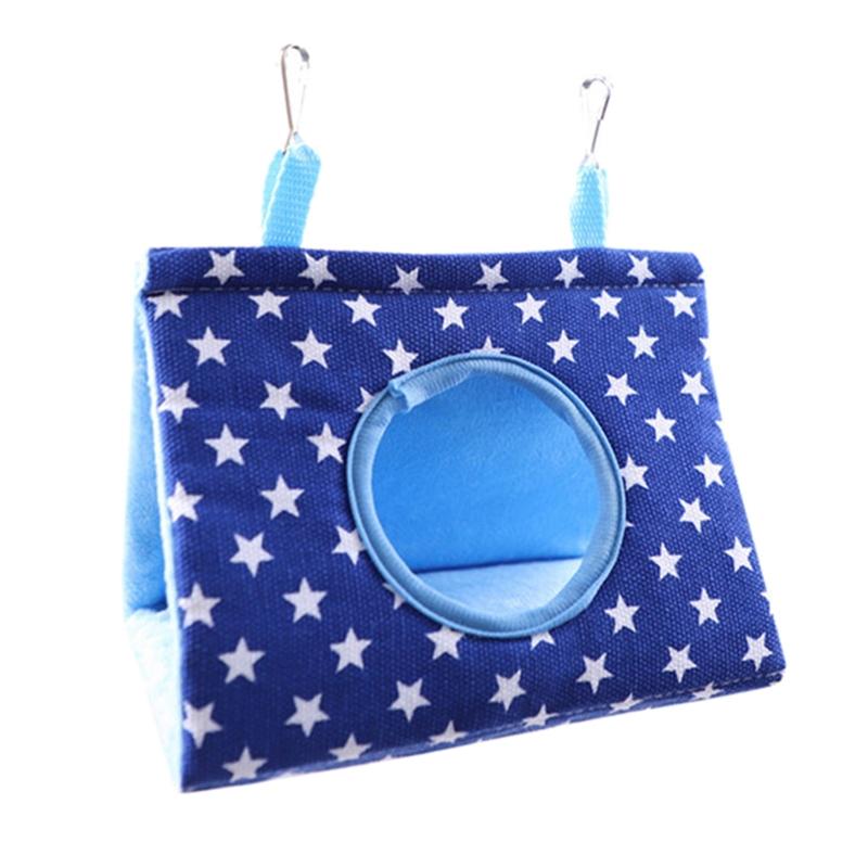 Bird Hanging Hammock for Cage Winter Warm Nest Tent House Hideout Parrot Snuggle Hut for Sleeping Playing & Rest