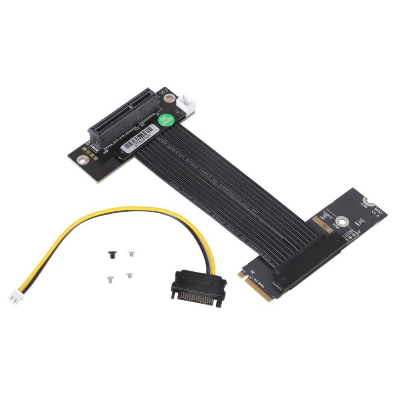 M.2 NVMe To PCIE Cable Male To Female Adapter Extender PCIE LAN Card Fast Speed Data Transfer 64Gbps