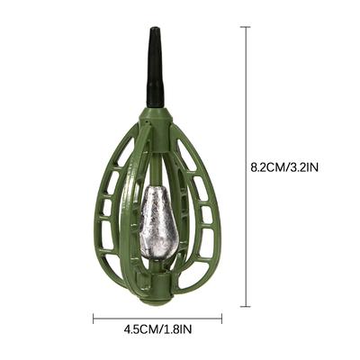 ABS Fishing Sinker Carp Fishing Feeder Fishing Bait Cage Fishing Lure Case Fishing Accessories