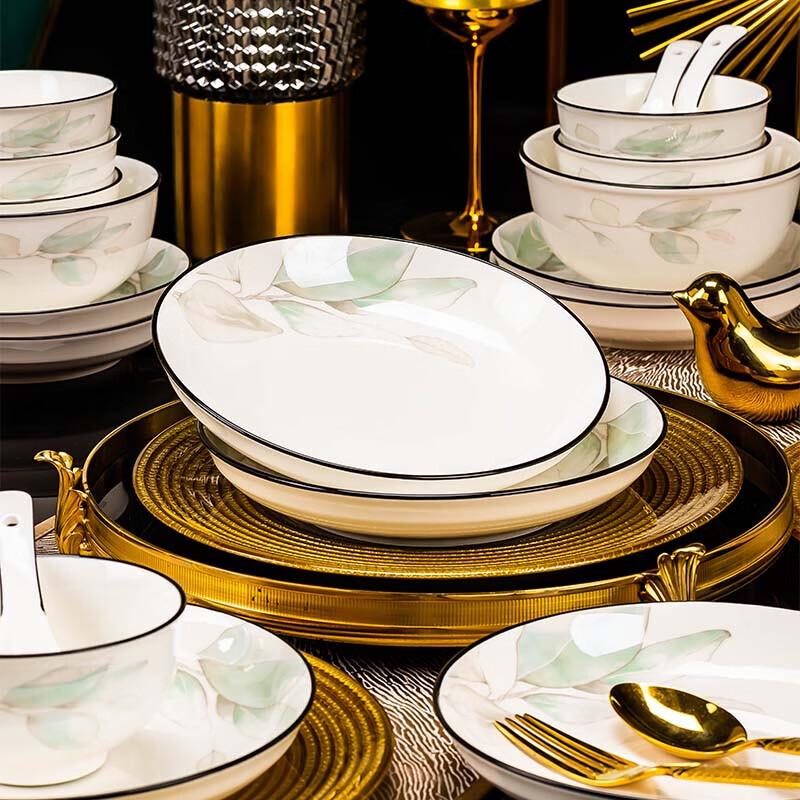 Haoya Jingdezhen 78-Piece Ceramic Dinnerware Set
