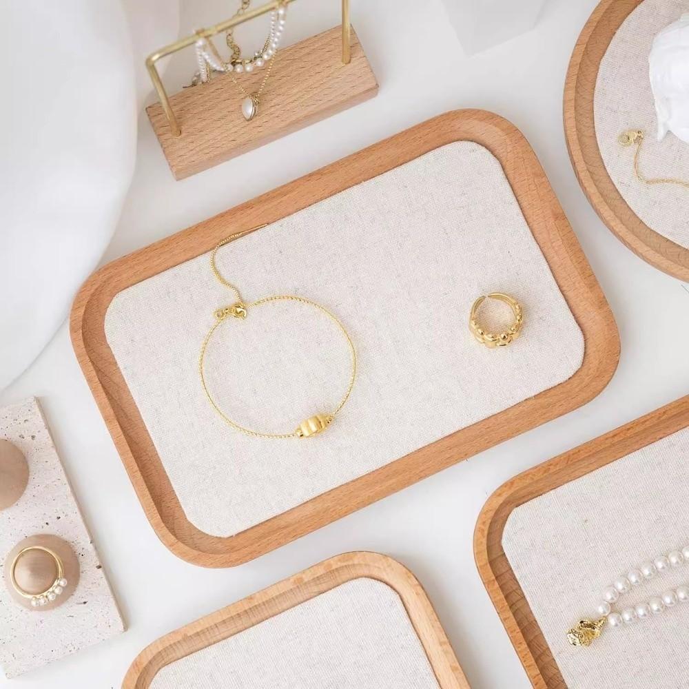 Portable Jewelry Display Plate Stackable Design Bracelet Necklace Tray  Jewelry Organization