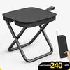 1PC Outdoor Foldable Crossbody Stool Compact Portable and Foldable Traveling Small Folding Stool for FishingRail and Queuing