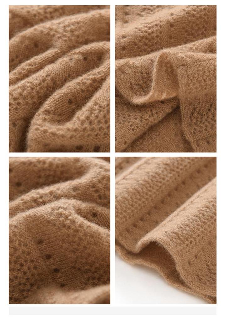 Unisex 100% Cashmere Neck Warmer: Soft, Warm, Versatile, Windproof Knitted Pullover Snood for Cervical Spine Protection