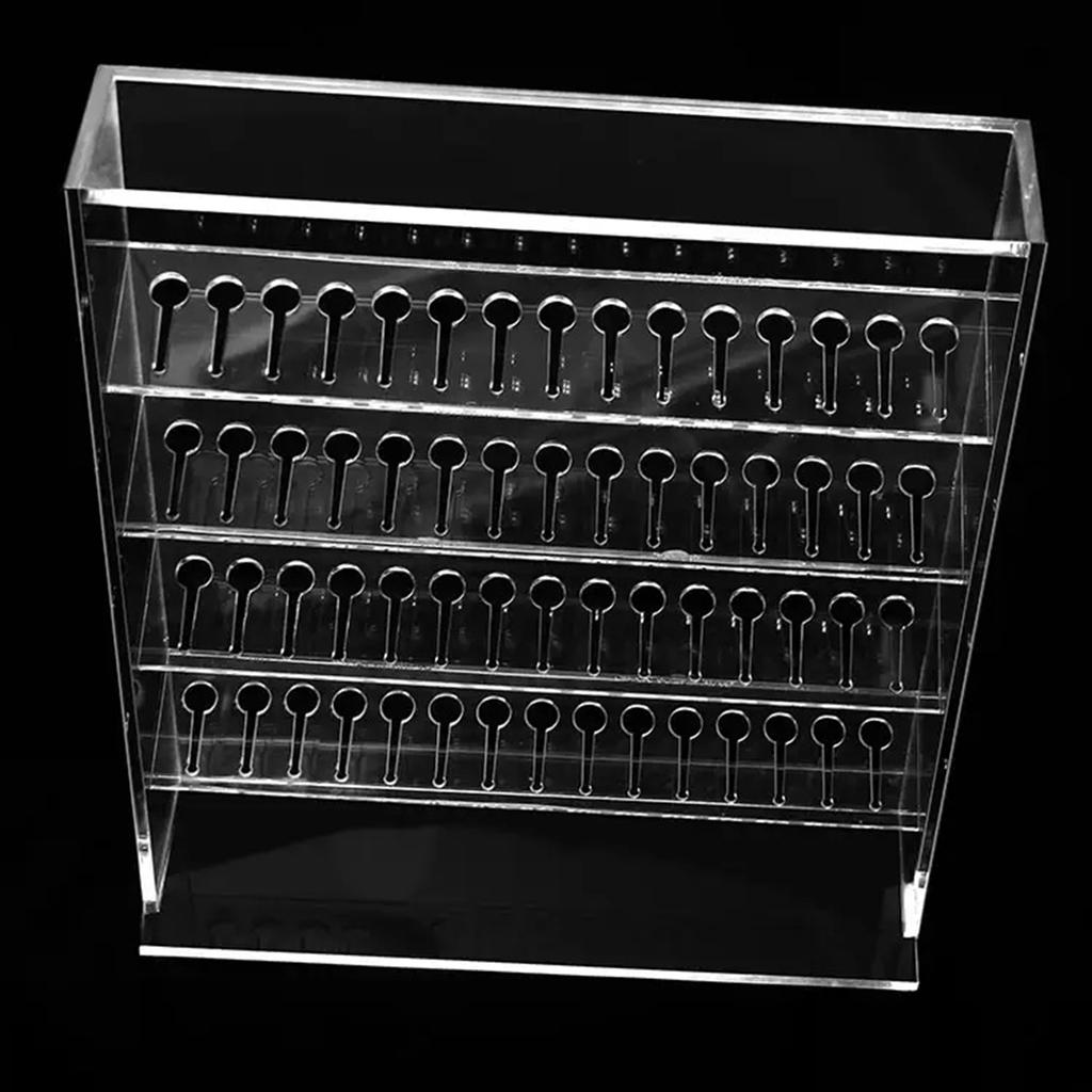 Acrylic Transparent Jewelry Display Stand Clear Multilayer Earrings Necklaces Storage Panel Accessories Organizer