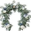 180CM Artificial Eucalyptus Willow Leaf Vine Wedding Wall Decoration Green Plant Dining Table Arrangement Eucalyptus Leaves