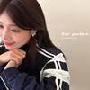 Geometric Round Hoop Earring for Women Trendy Brass Silver Plated for Wedding Party Fine Jewelry