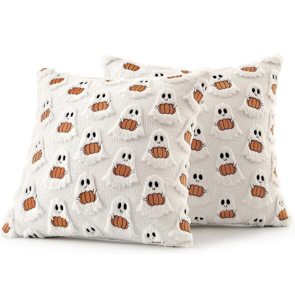 Halloween Printed Pillowcase Square Pillowcase Sofa Pillowcase No Core Comfortable Pillowcase