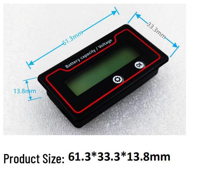 Universelle Spannung (12V-84V) Batterie-Leistungsmesser für Blei-Säure- & Lithium-Batterien