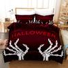 3D Halloween Bedding Set Pumpkin Ghost Quilt Cover Pillow Case 2 or 3 Pieces DE135 * 200 Halloween Atmosphere Decoration Soft Home Decoration