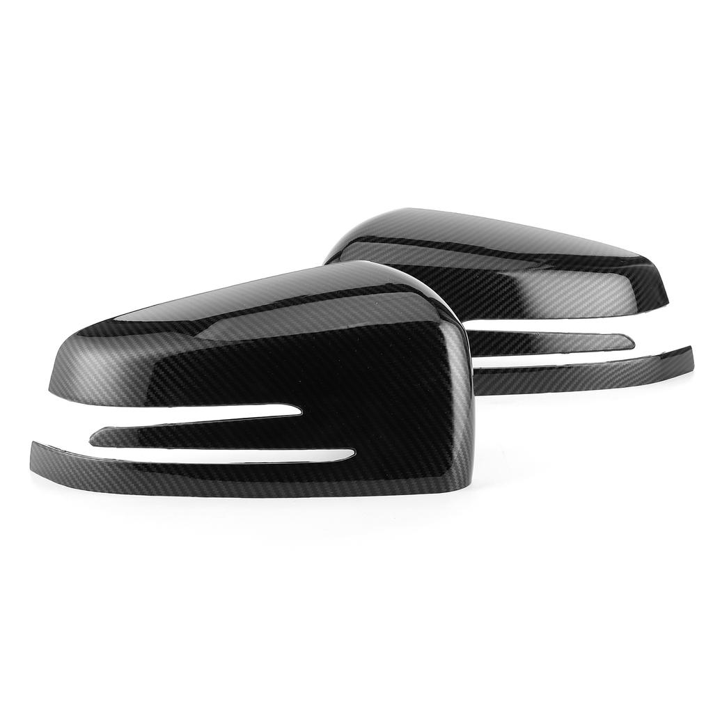 2pcs Side Rearview Mirror Cover Decorative Trim Cap Fit for Mercedes Benz A B C E CLS CLA GLA