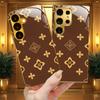 Luxury Monogram Pattern phone case s26 ultra case s25 ultra case glass for Samsung Galaxy S26 S25 S24 S23 S22FE Ultra Plus