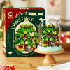 Non-Toxic New Christmas Toys Christmas Tree Santa Claus Building Blocks Micro Blocks Kids Toys Educational Diy Toys Gifts Sets