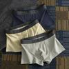 Men's Spring and Summer New Striped Cotton Breathable Flat Angle Underwear