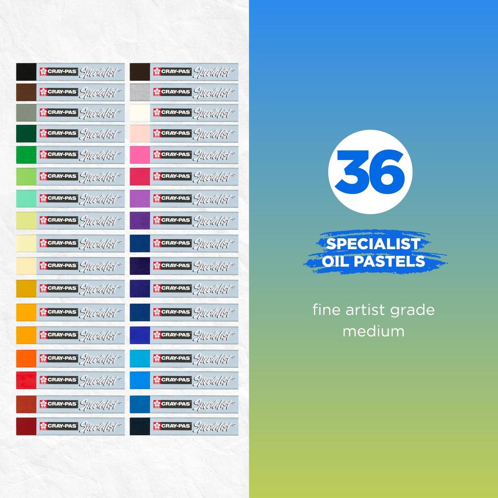 SAKURA Craypas Specialist Crayons 36 Colors ESP36