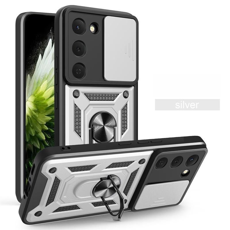 Funda For Tecno Sprak 40 Pro 4G Case Slide Camera Protect Armor Phone Case For Spark 40C Spark40 40Pro Magnetic Ring Stand Cover