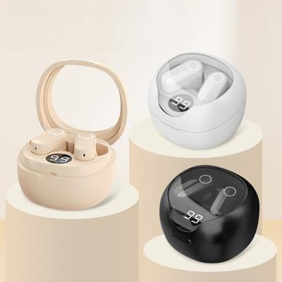 1 Pair Wireless Earphone Half-in-Ear Noise Canceling HiFi Sound Bluetooth-compatible 5.3 Earbuds Sports Running Headphone