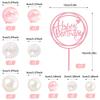 22Pcs Colorful Ball Cake Topper Mini Balloon Cupcake Topper DIY Foam Ball  Cake Insert Decoration for Wedding Anniversary Party
