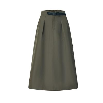 Explore Trendy Minimalist Fashion Classic Retro Sports Outdoor Comfortable Versatile Loose Woven Casual Long Skirt Women Skirts A11W617302FDG