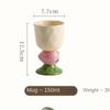 BRFruit Keramik Hohe Fußschale Eisbecher Dessert Spezifische Tasse Nach dem Abendessen Vorspeise Molekulare Küche Tafelgeschirr KeramikEY