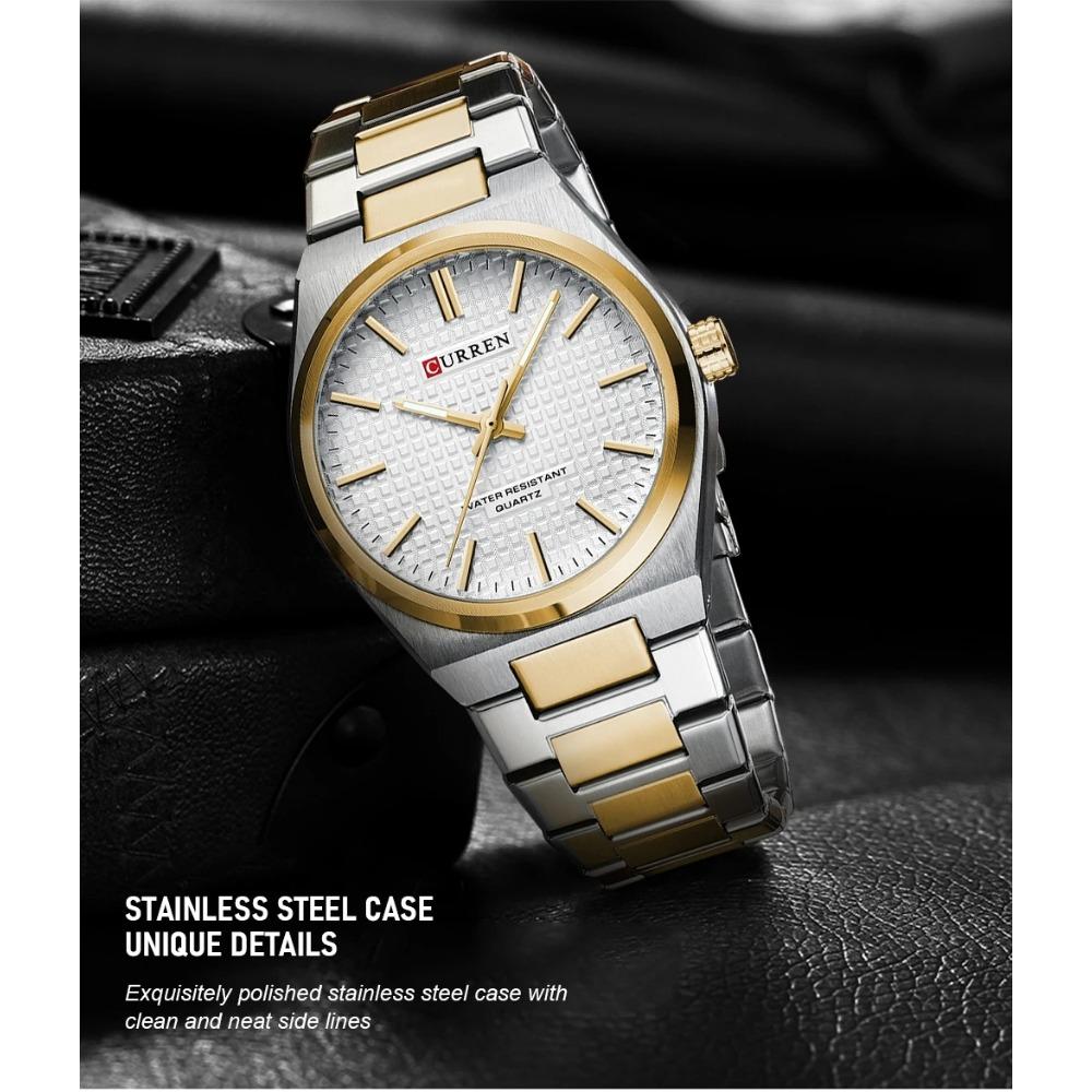 CURREN 8439 Top Brand Men's Watch Luxury Business Waterproof Stainless Steel Military Quartz Men's Watches