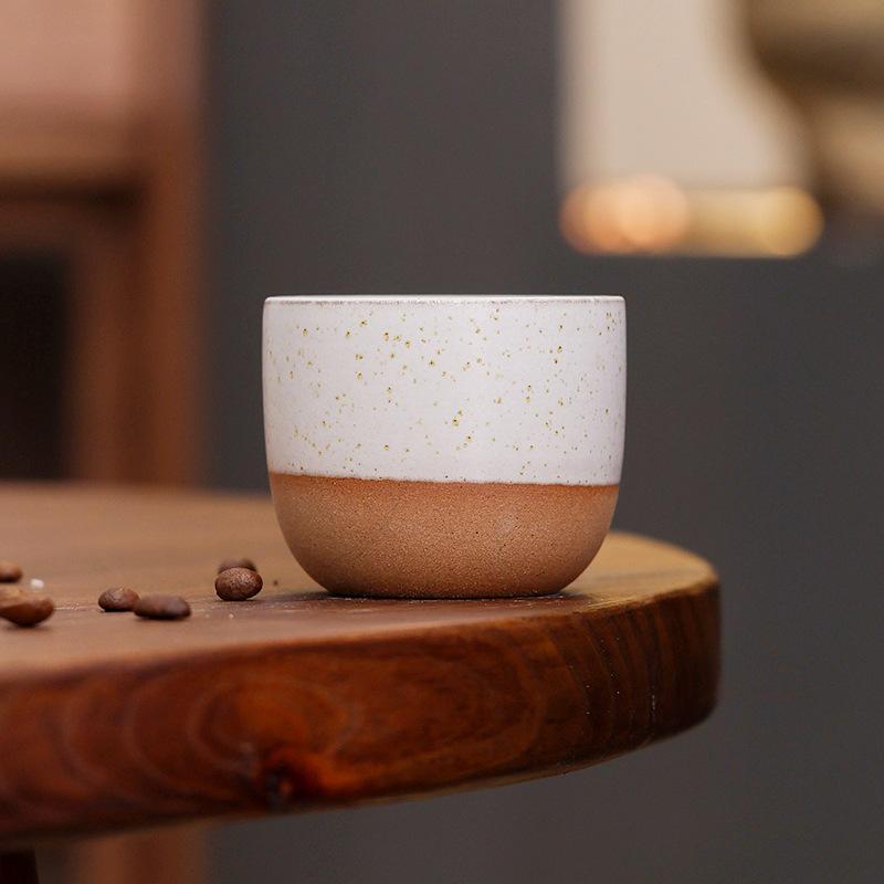 Handmade Coarse Pottery Matt Kiln-Changed Ceramic Latte Coffee Cup Creative Retro Master Cup Kung Fu Teacup