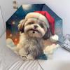 Shih Tzu Pattern, Automatic Folding Umbrella, Portable and Foldable Design, 8 Ribs, a Christmas or Birthday Gift.