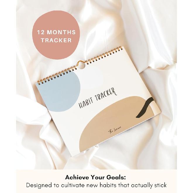 Lamare Habit Tracker Calendar – Premium Daily Habit Tracker Journal and Goal Board, Workout Motivation & Productivity Tool