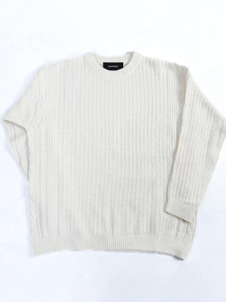 OVERTHEOIR Pattern Color Block Knit For Men And Women