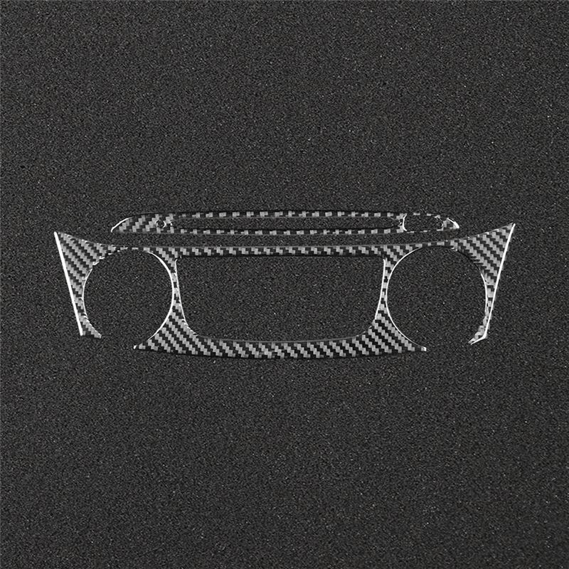 A87Q-For Chevy Impala 2014- Soft Carbon Fiber Car Central Control Air Conditioner Buttons Cover Trim Sticker Accessories