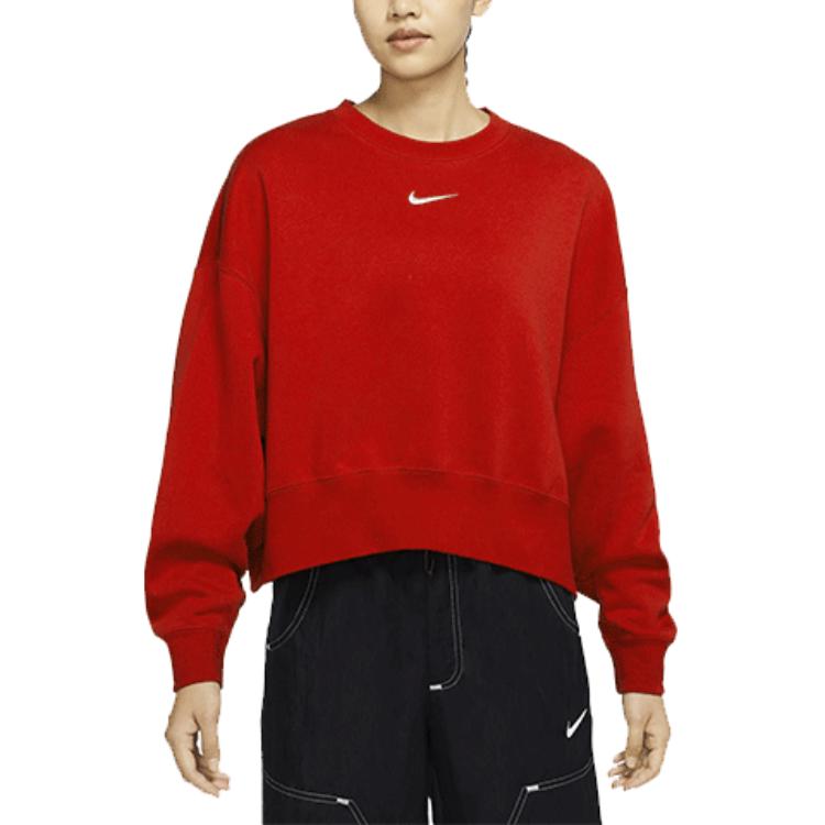 Nike CNY Collection Sweatshirts Women's Red Crew Neck Moderate Regular DR7842-687