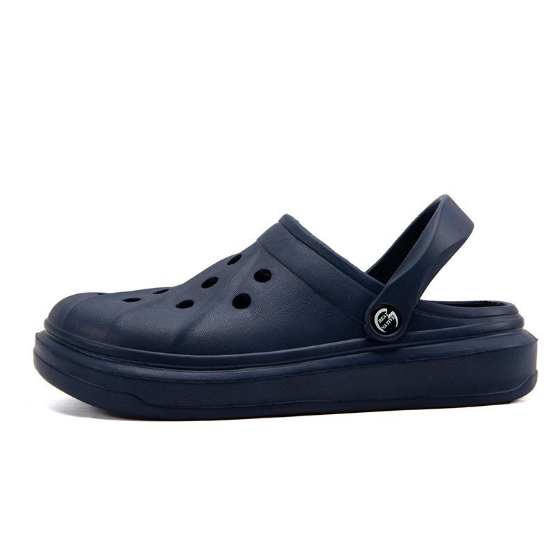 2021 Sommer neue Lochschuhe Herrenmode Übergröße Sandalen Plateau atmungsaktive Strandschuhe Paar coole Hausschuhe