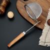 Stainless Steel  Pot Colander Noodle Deep Drainer Frying Basket Sink Strainer With Wood Handle For French Cooking Spoon