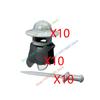 MOC Castello Medievale Cavaliere Armatura Figura Parti Blocchi da Costruzione Tempio Aquila Nera Cavaliere Guerriero Armi Accessorio Mattoncini Giocattolo T01