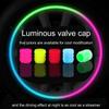 Luminous Caps Fluorescent Red Night Glowing Car Motorcycle Bicycle Wheel Styling Tyre Hub Universal Caps Decoration