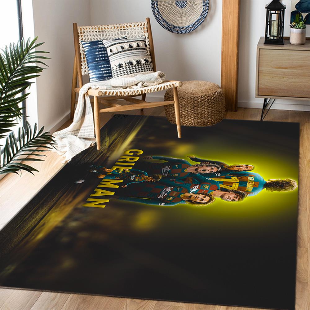 Atletico Madrid Player Floor Rug Office Rug Perfect for Outdoor Game Room Kitchen Bedrooms Anti-slip Rug Anime Office Decor Perfect Gift for Women/Men