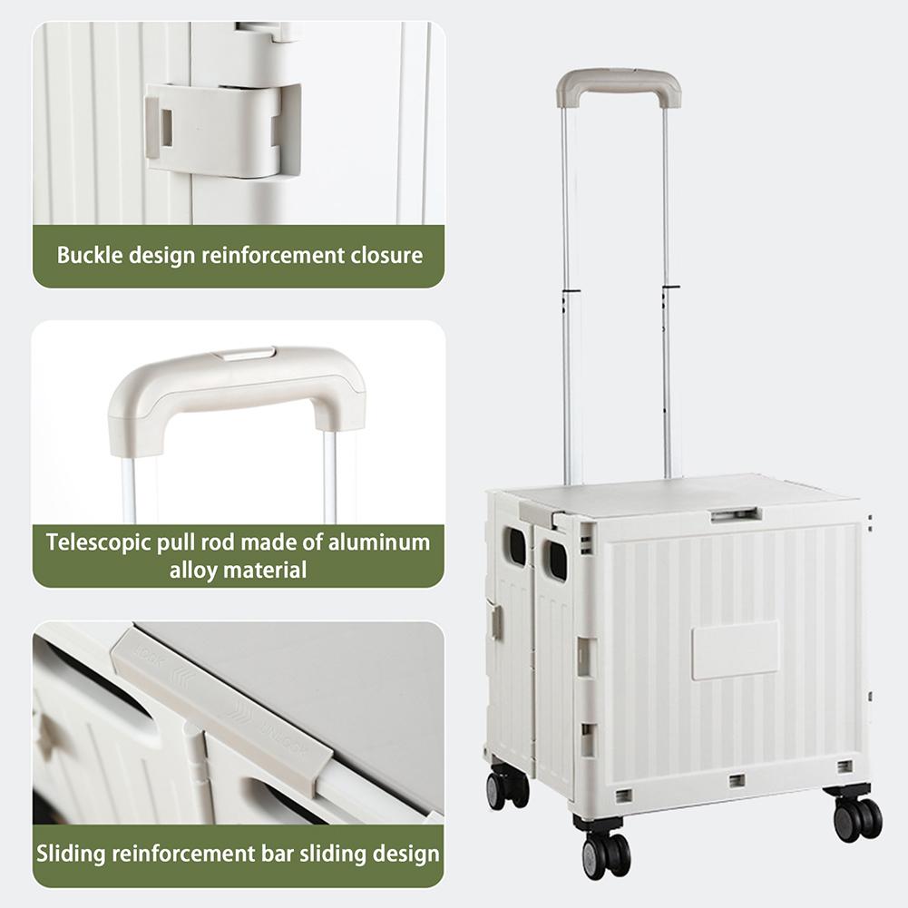 Portable Folding Hand Truck Lightweight Compact Utility Cart For Home Use