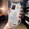 Bling Glitter Fall für Samsung Galaxy A34 A54 A14 A33 A53 A23 S21 Plus S20 FE S22 S23 Ultra Strap Lanyard Silikon abdeckung