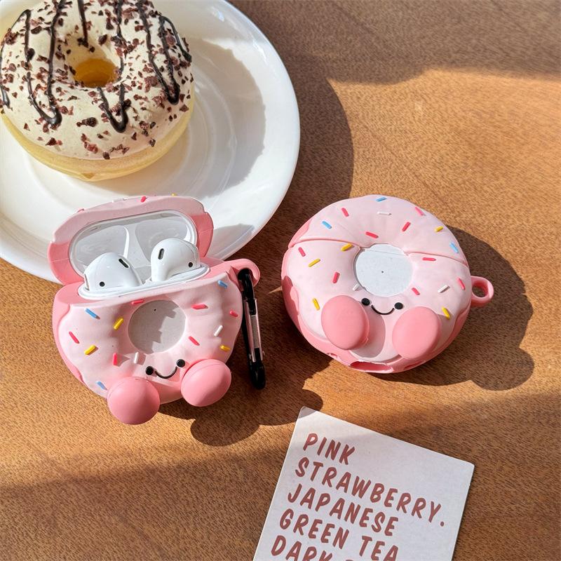 Cute donut emoji for AirPods 1 generation protective case Apple Bluetooth 1/1 generation Pro1 earphone soft case