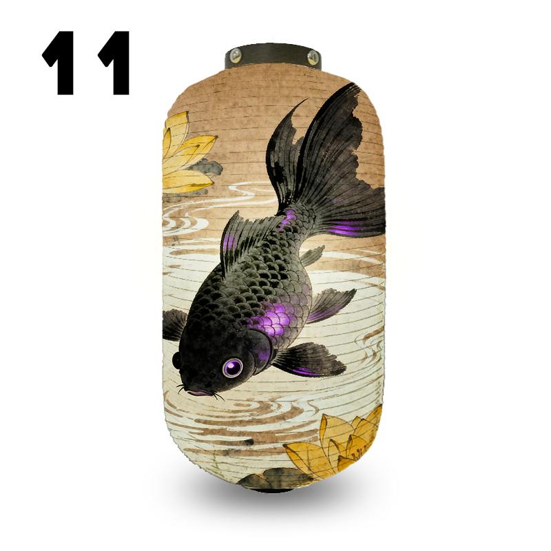 Japanese Style Koi Fish Pattern Lantern Restaurant Bistro Izakaya Yakitori Shop Decoration Festival Party Decor Cloth Lantern