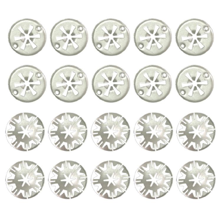 Radiatorsteun en spatbescherming, drukbevestiging, uitlaatwarmteschild, bevestiging, borgring, onderklemmen.