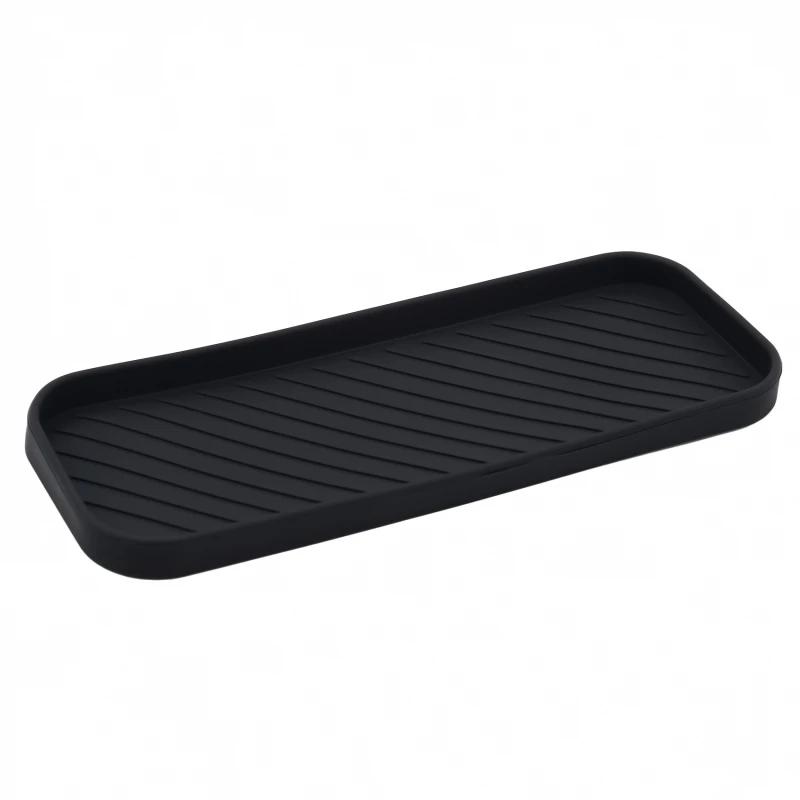 Silicone Soap Dish Storage Holder Soap Box Plate Tray Shower Soap Holder Draining Kitchen Sink Sponge Holder