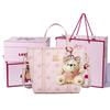 Disney Strawberry Bear Cute Classic Basket Bag Women Tote Bag Pink Milk-Tea BMK-72602