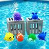 Cute Cartoon Design Underwater Dive Toys with Storage Cage Pool Diving Game Set  Summer Water Play