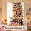 Custom Personalized Tapestry,One Piece Print Custom Name Text Wall Art Hanging for Bedroom