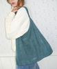 AMES-WORLDWIDE Classic Suede Shoulder Bag Mint
