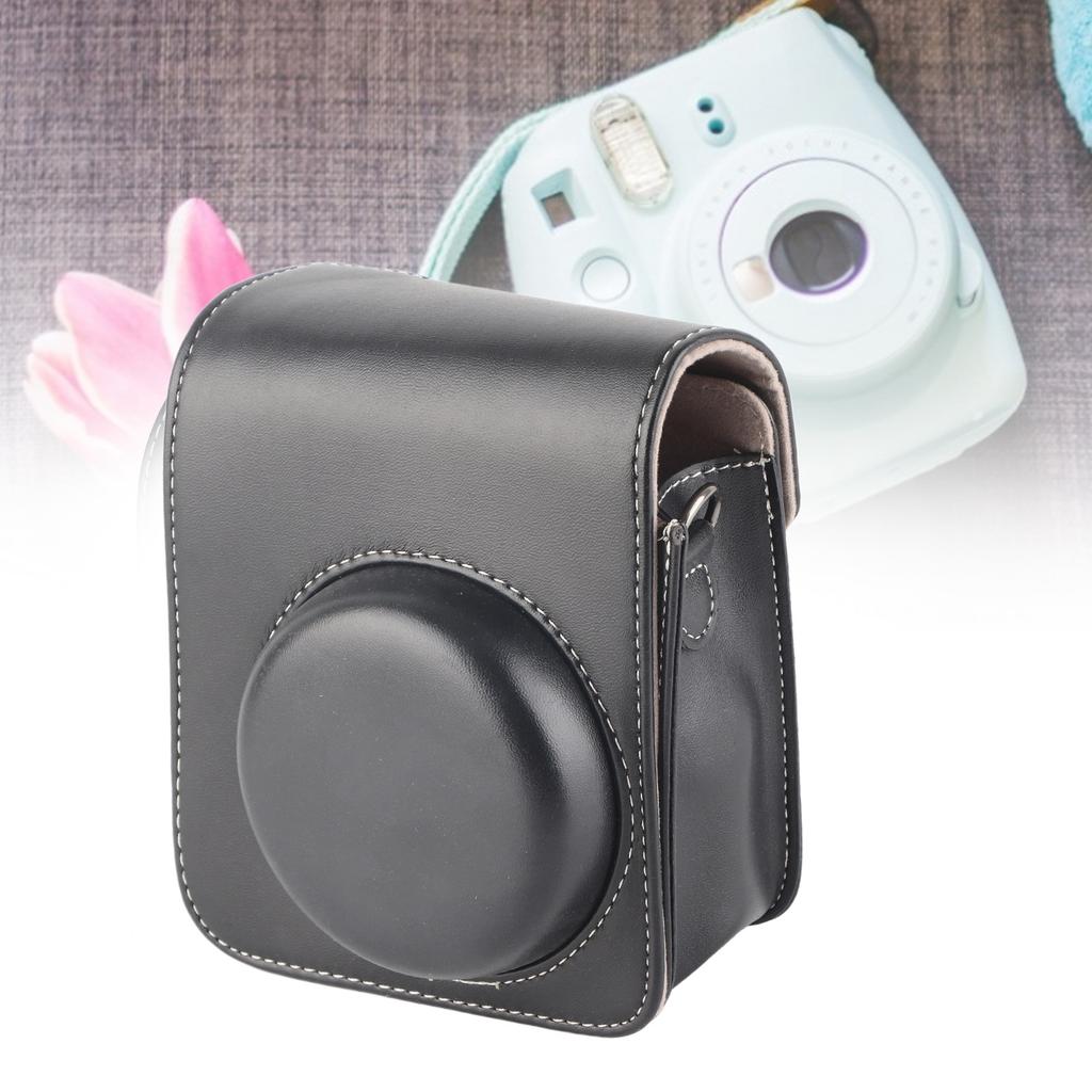 PU Leather Camera Case Bag with Shoulder Strap for 40 Camera